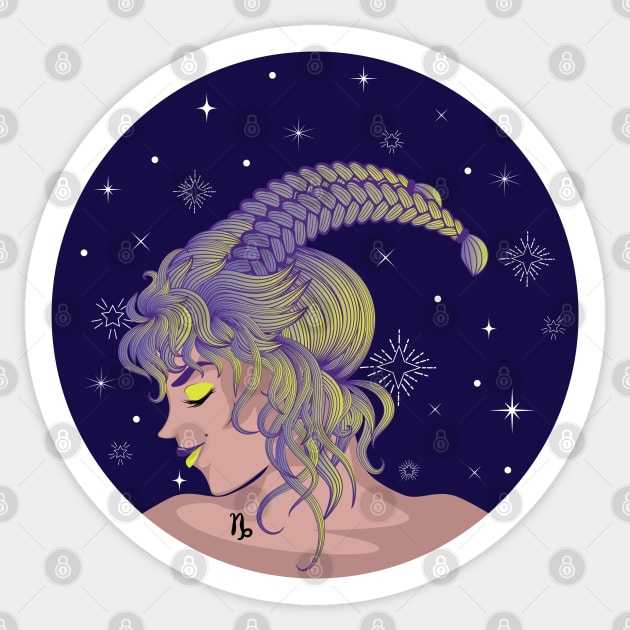 Capricorn girl Sticker by AnnArtshock